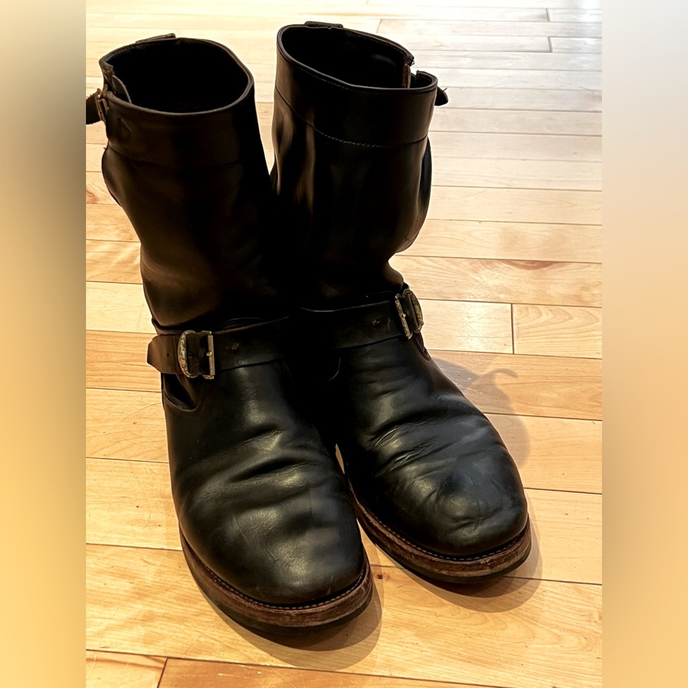 RRL Engineer Boots in vintage “Murdock”